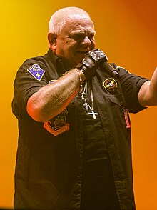 Dirkschneider performing with U.D.O. in 2019