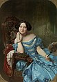 Image 12 Amalia de Llano Painting credit: Federico de Madrazo y Kuntz Amalia de Llano (April 29, 1822 – July 6, 1874) was a Spanish countess and writer. This 1853 oil-on-canvas portrait by Federico de Madrazo y Kuntz shows her seated in a fine armchair wearing sumptuous clothes, with her youth and beauty accentuated by the dark background, and is quite unlike a traditional Spanish portrait of the period. More selected pictures