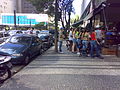 A sidewalk next to Paulista Avenue, a whole neighbourhood that only uses Portuguese pavement巴西聖保羅