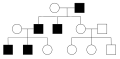 In a Y-linked disorder, only males can be affected. If the father is affected all sons will be affected. It also does not skip a generation.