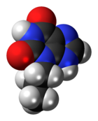 Space-filling model of enprofylline