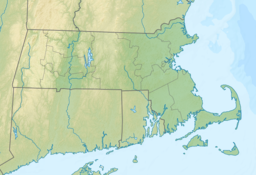 Location of Little Long Pond in Massachusetts, USA.