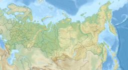 Location of the lake in Russia
