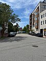 Franklin Street passing through the former mid-section of Federal Street