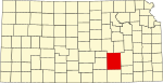 State map highlighting Butler County