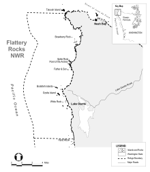 Flattery Rocks map