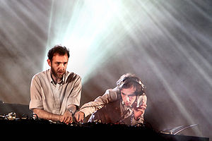 Performing as 2manydjs in 2007