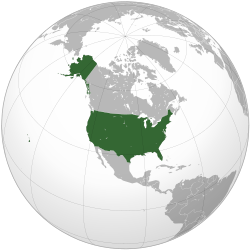 Location of the United States