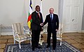 Da President Faustin Touadera min Putin zamma, 2018.