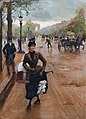 La Modiste Sur Les Champs Elysées (The Milliner on the Champs Elysées), painted by Jean Béraud