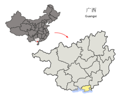 北海市在广西壮族自治区的地理位置