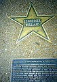 Steaua lui Tennessee Williams de pe Aleea Celebrităților ("Walk of Fame") din Saint Louis,  Missouri, Statele Unite ale Americii.