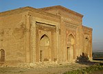 A brick mausoleum in Central Asian style