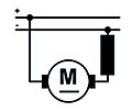 Motor eléctrico serie.