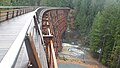 The newly restored Kinsol Trestle, which spans the Koksilah River on Vancouver Island