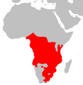 Approximated distribution of Bantu languages