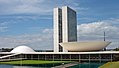 Parlementsgebouw van Brazilië (1960) door Oscar Niemeyer. Brasilia is sinds 1960 de hoofdstad van Brazilië en ontworpen volgens de principes van het modernisme.