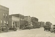 Main Street, Greene, Iowa, 1915