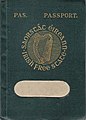 Irish Free State passport (1927) (holder's name removed)