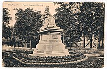 Kaiser-Wilhelm-Ring in Köln, 1903, work by Franz Dorrenbach (bust) and Heinrich Stockmann (base), destroyed in 1943.