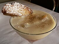 A glass of zabaione