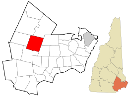 Location in Rockingham County and the state of New Hampshire.