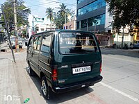 Rear of a first generation Maruti Suzuki Omni