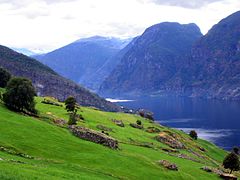 Old mountain pass from Aurland to Lærdal (above the Lærdalstunnelen)