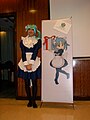 Wikipe-tan'ın Cosplay kişi "Heung Ying Ching" Serene LAU, Wikimedia Hong Kong kuruluş töreni sırasında