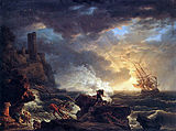 Joseph Vernet, 1759., Brodolom