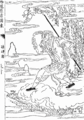 Image 71A 19th-century drawing of Sun Wukong featuring his staff (from List of mythological objects)