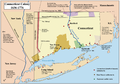 Image 33Map showing the Connecticut, New Haven, and Saybrook colonies and the CT-NY dispute (from History of Connecticut)