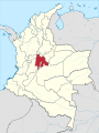 Le département de Cundinamarca depuis 1886.