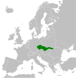 捷克斯洛伐克的位置（1938年）