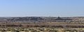 Eroded volcanoes seen from MP 245 of I-25