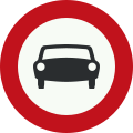 C6: No access for vehicles with more than two wheels (1966-1990)