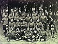 Members of the 52nd Australian Infantry Battalion (Victorian Scottish Regiment) in Melbourne, c. 1914.