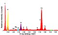 Energy-dispersive X-ray analysis showing high content of calcium and other mineral elements in the seed