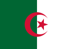 Flag of Algeria (charged vertical bicolour)