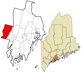 Location in Lincoln County and the state of Maine.