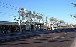 Valley Metro Rail Station in Alhambra.