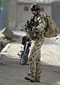 An Australian soldier wearing DPDU in Afghanistan, August 2008.