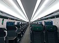 The interior of first class aboard a GWR Class 800