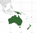 Image 3Australia's concept of Australasia, which includes Australia, New Zealand and, in this case, Melanesia (from Australasia)