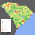 Image 47Population density of South Carolina (from South Carolina)