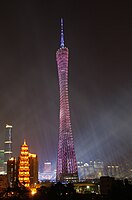 A Torre de Cantão, China, 2010.