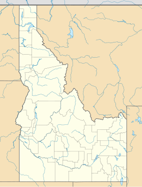 A map of Idaho showing the location of the Blackfoot River WMA