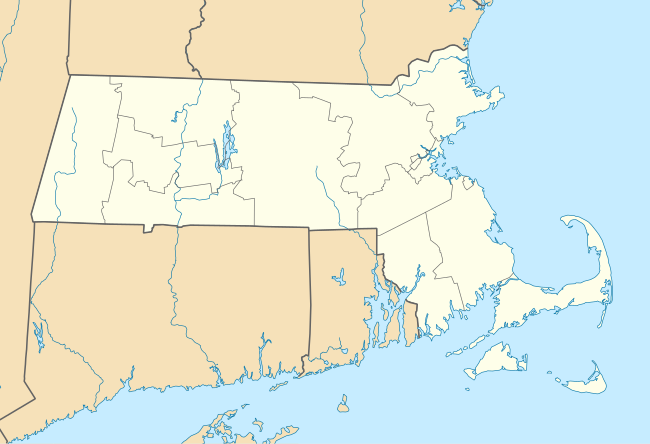 Mapa konturowa Massachusetts