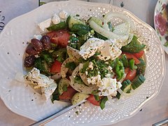 Greek horiatiki salad