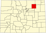 State map highlighting Morgan County